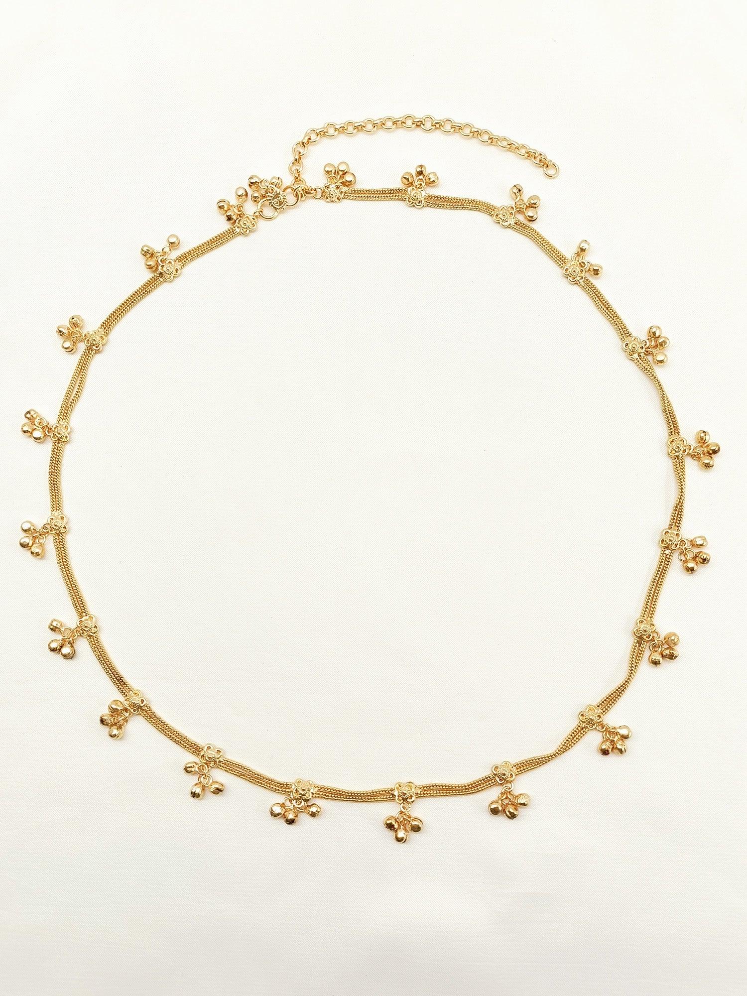 Jette Golden Antique Waist Belt/kamar Bandh