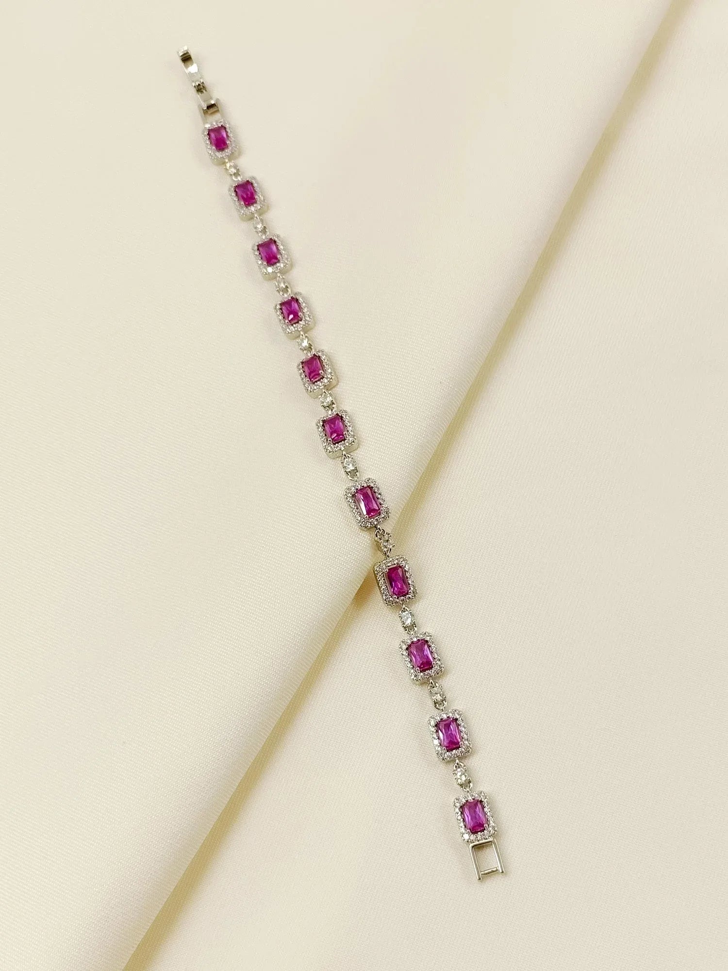 Blakely Majenta American Diamond Bracelet