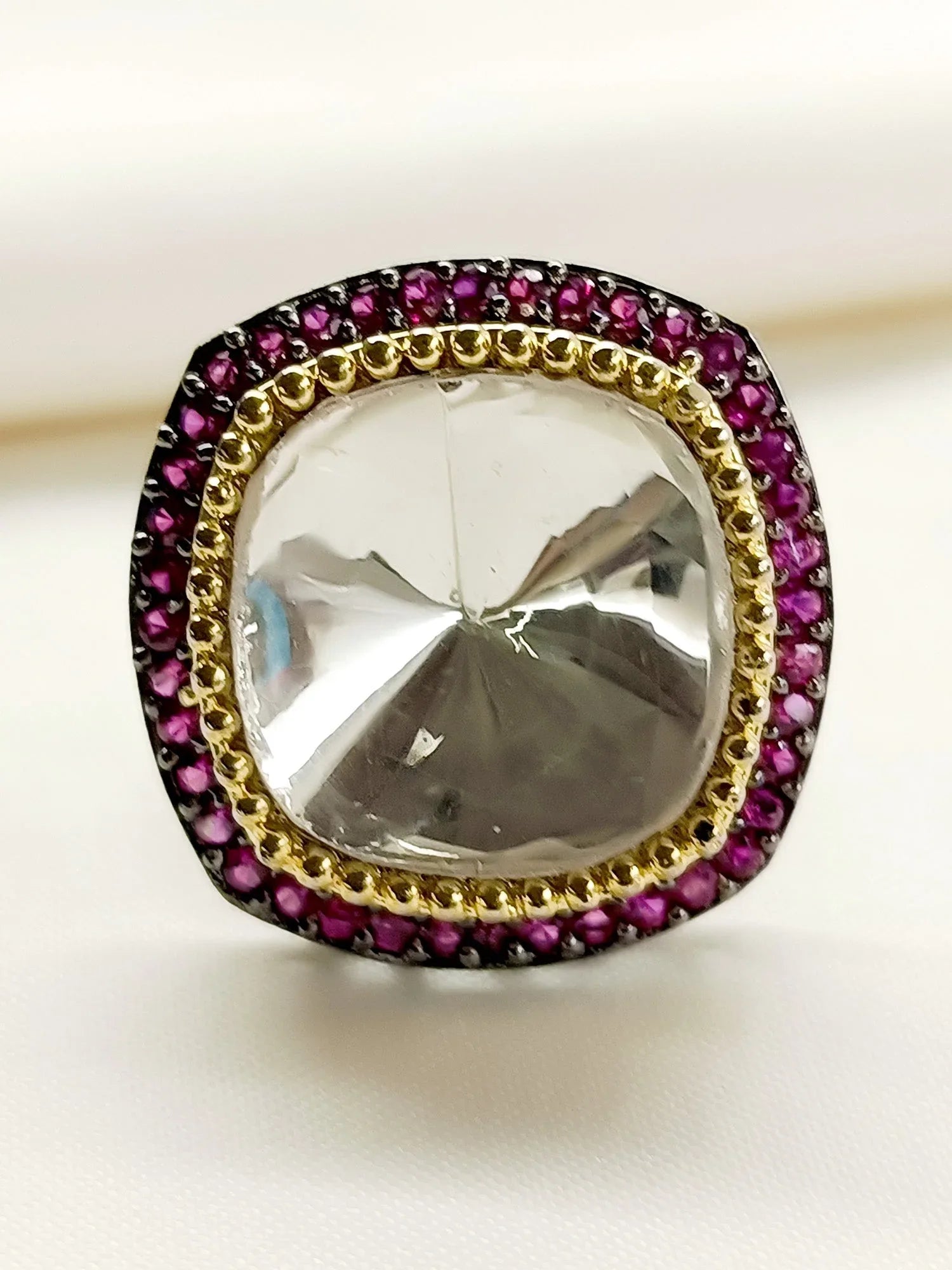 Wazeera Ruby Victorian Finger Ring