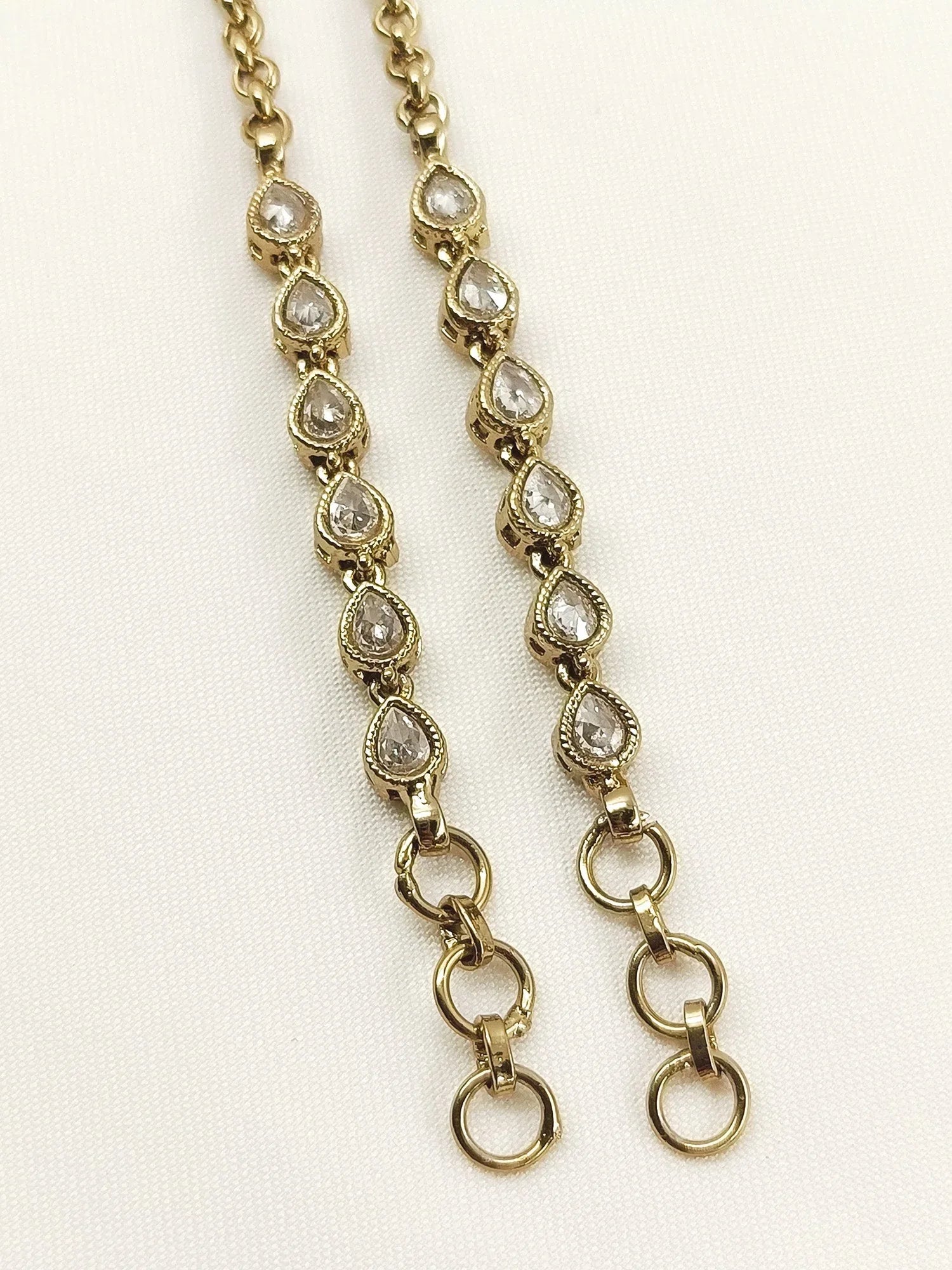 Raveena Copper Polki Traditional Ear Chain
