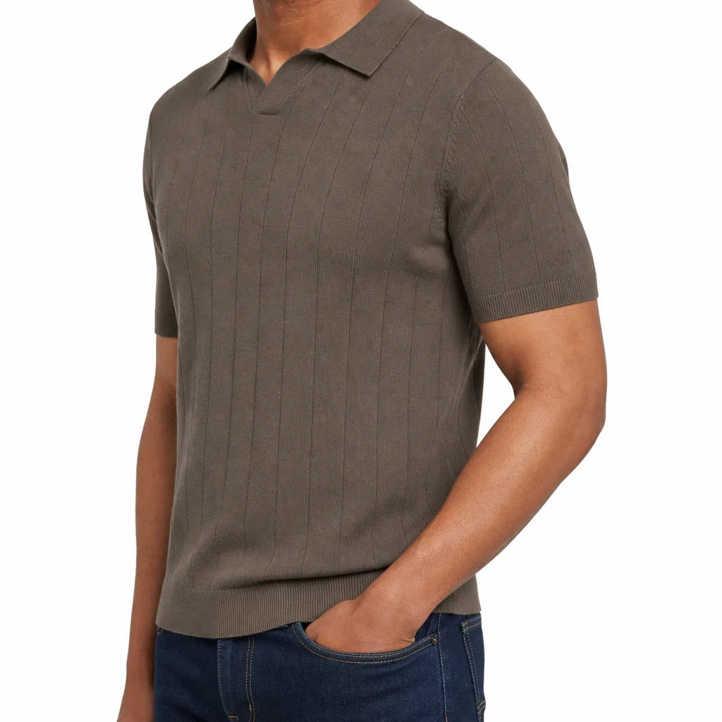 Alaric | Mens Fall Knit Polo Shirt