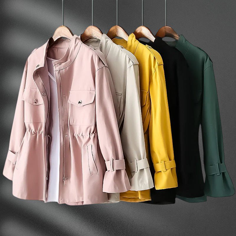 Hannah Waist Slimming Windbreaker - By Qivii