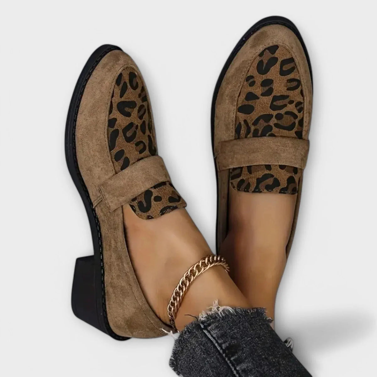 Hudson Ridge Amelia women's orthopedic Mary Jane loafers in black, featuring supportive design and classic slip-on style.