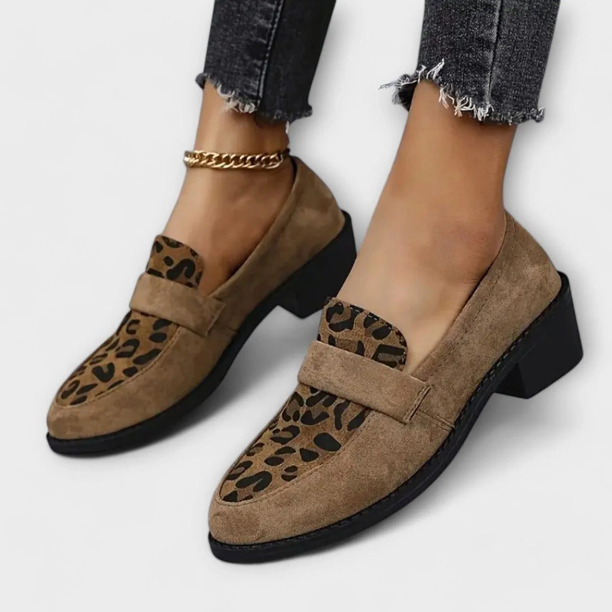 Hudson Ridge Amelia women's orthopedic Mary Jane loafers in black leather with strap and comfort cushioning, stylish and supportive footwear.