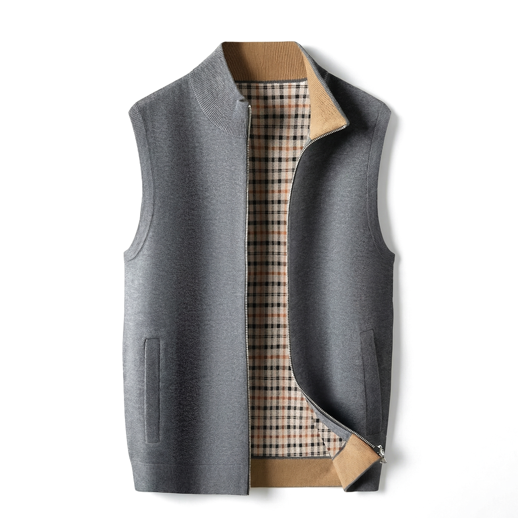 Arden Wool Zip Vest