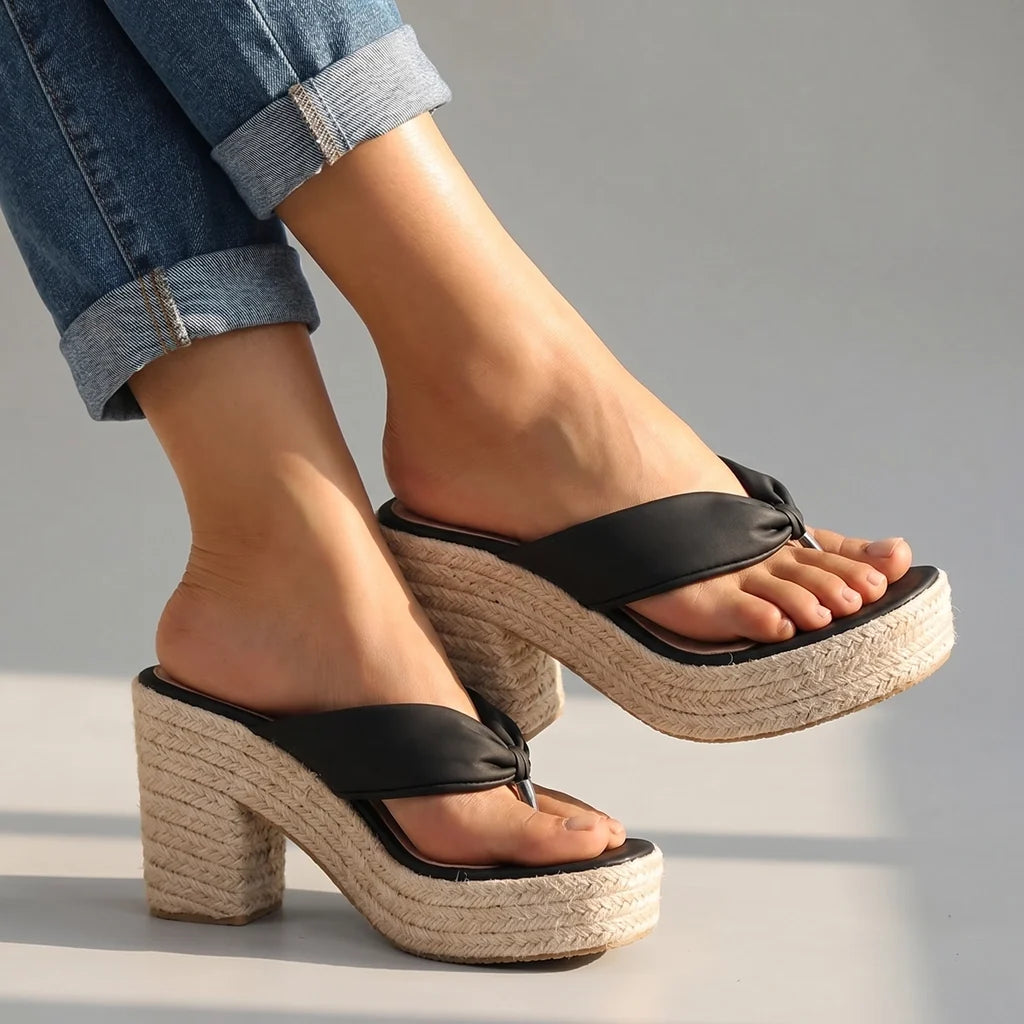 Audrey Rope Platform Sandals