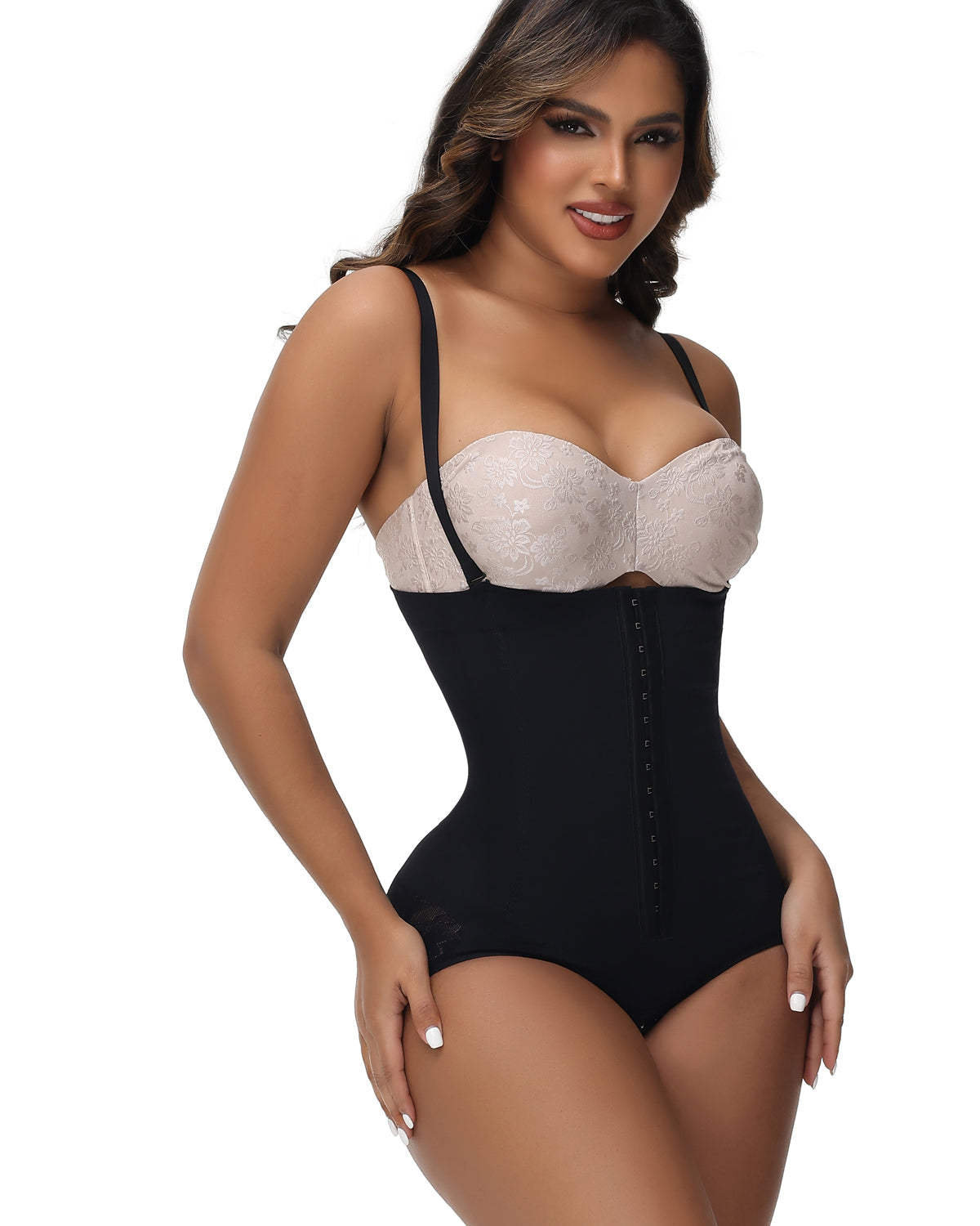 Shapshe® High Waist Jacquard Butt Strapless Shapewear Slip Tummy Control BBL Faja Shorts