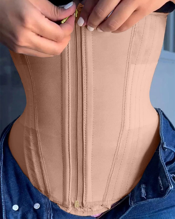 Shapshe® Zip & Breasted Body Shaper Tank Top Waist Trainer - By Qivii