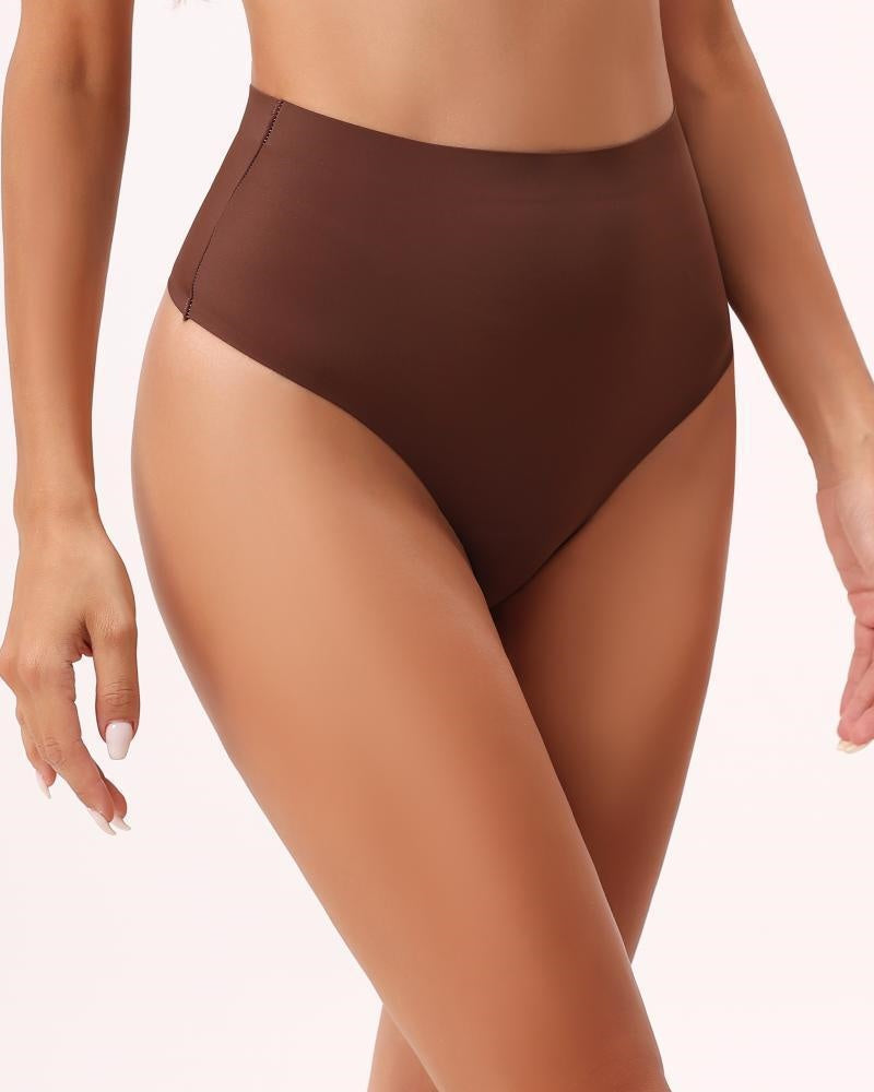 Women's Seamless Mid-Rise Shaping Thong - By Qivii