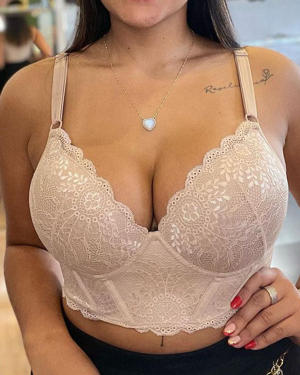 Women's Push Up Lace Shaper Bra - By Qivii