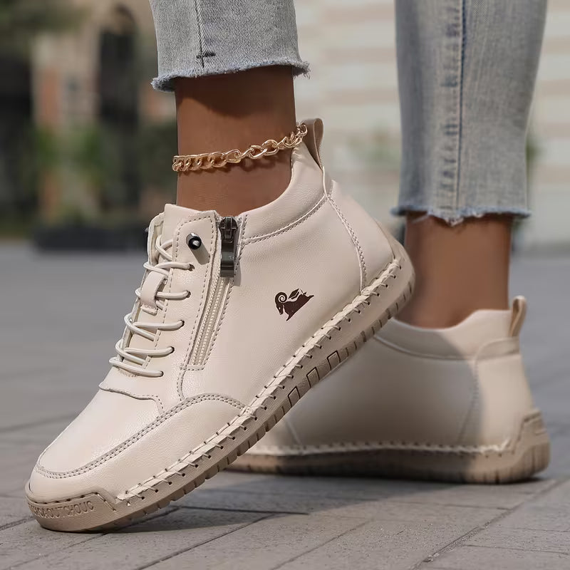 Mila – Komfortable orthopädische Sneakers + Reißverschluss - By Qivii