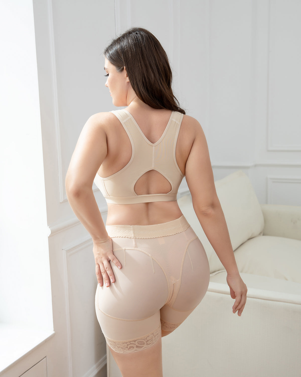 Shapshe® Women Beige Tummy Control Body Shaper Butt Lifter Slimming Panties