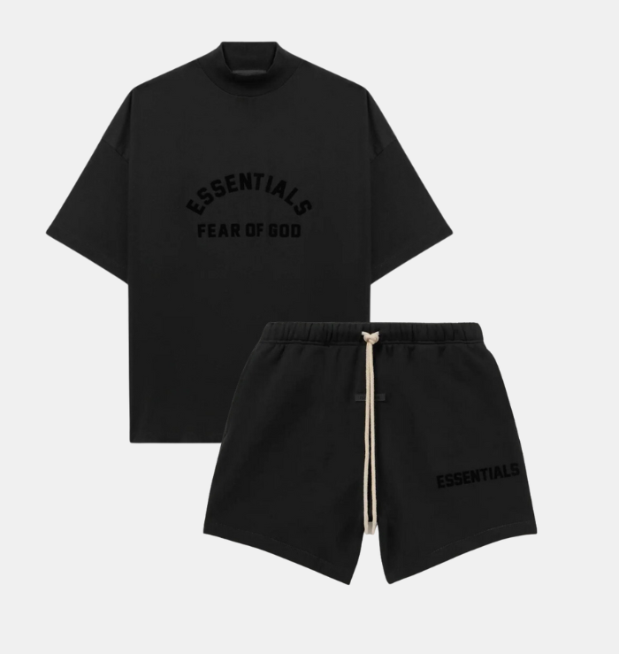 Logo Heavyweight T-Shirt / Shorts / Set ¨C JET Black - By Qivii