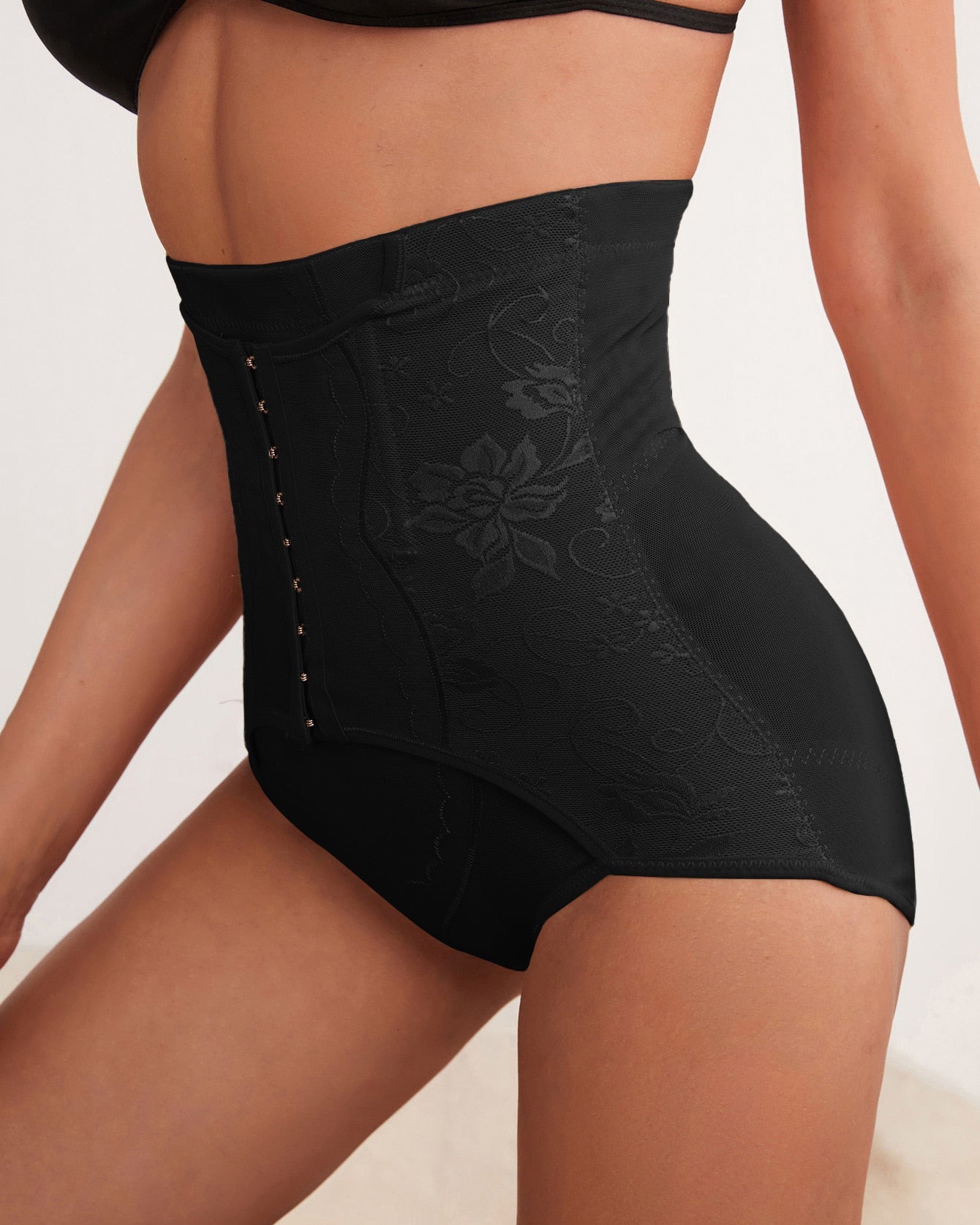 Buckle Front Slimming Underwear Body Shapewear Women High Waist Tummy Control Butt Lift Panties - By Qivii