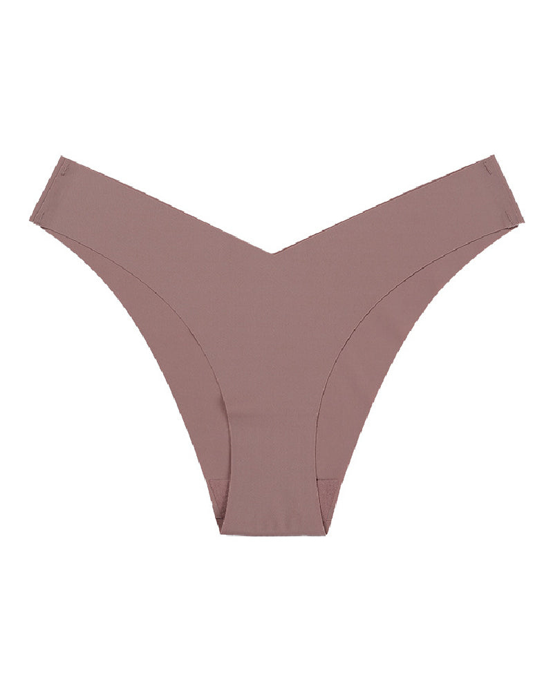 Sexy Ice Silk Low-Rise Panties Seamless Multicolor Briefs Lingerie - By Qivii