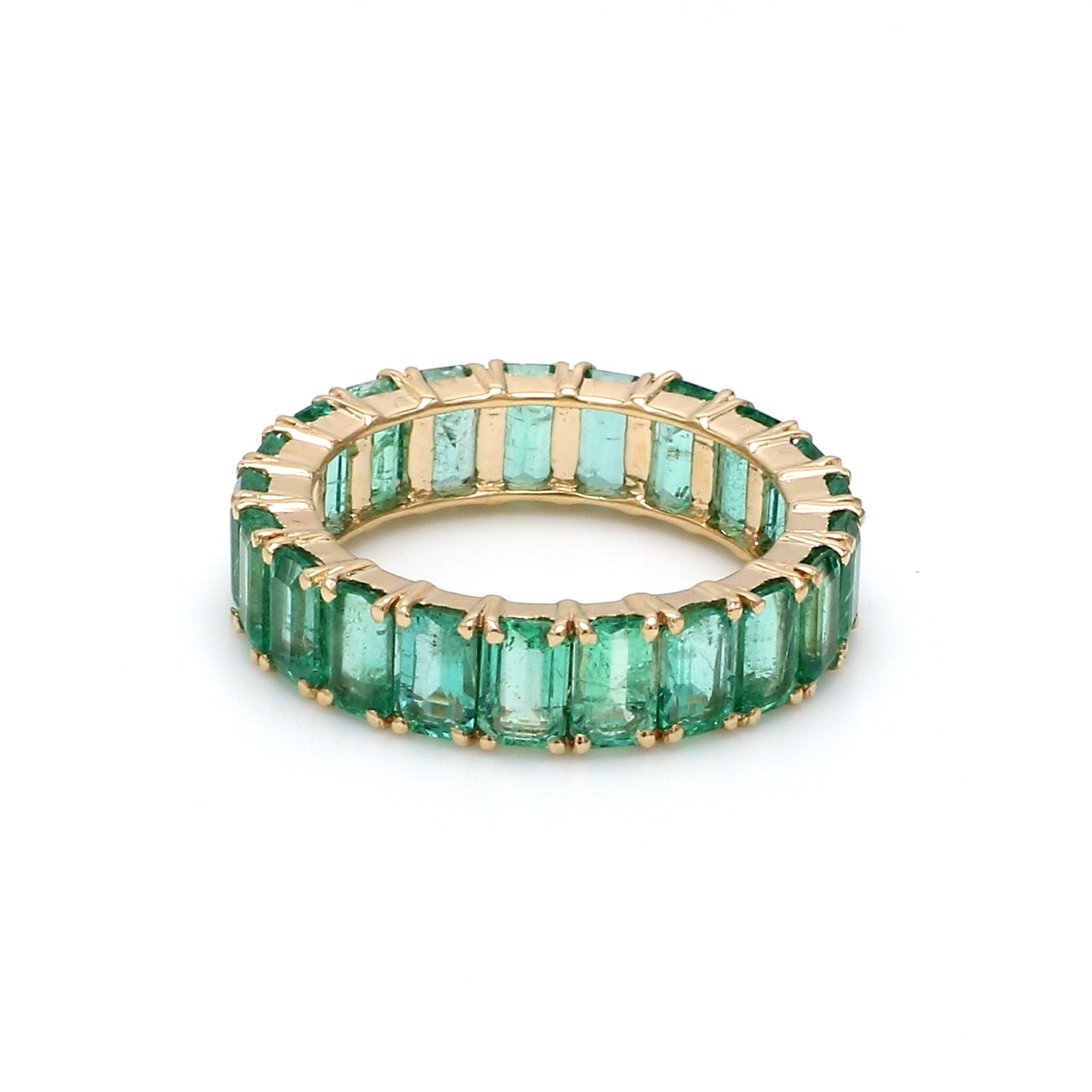 Emerald Octagon Eternity Ring - qivii