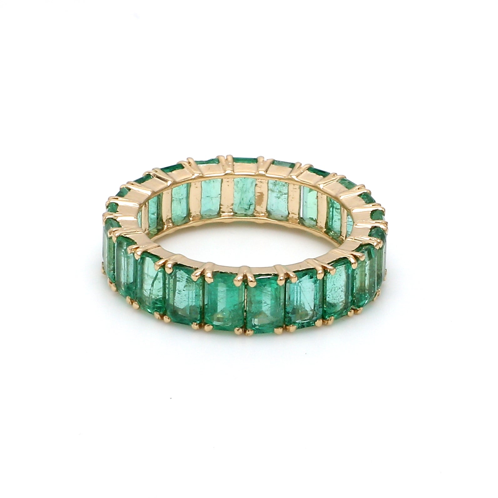 Emerald Octagon Eternity Ring - qivii