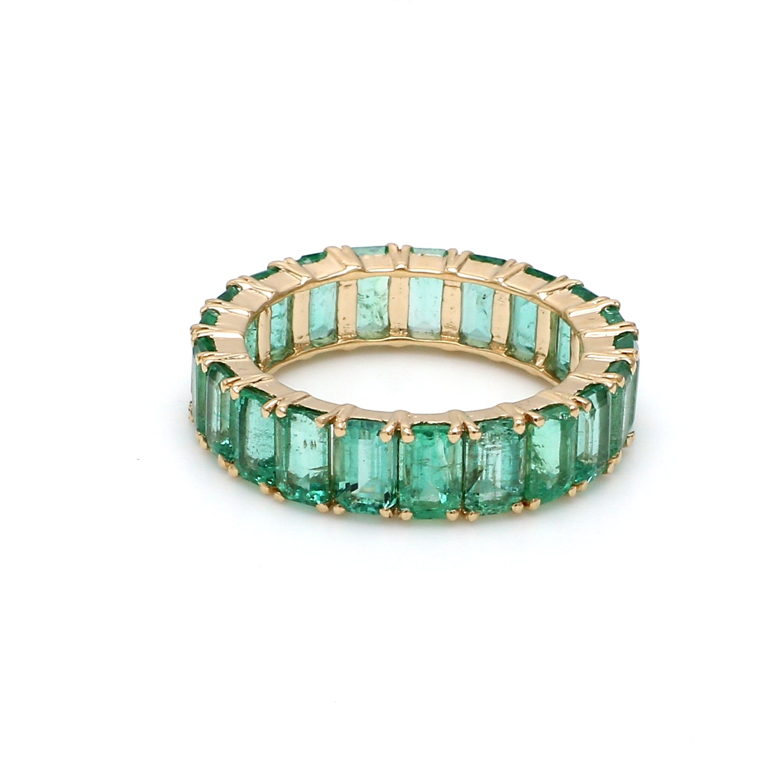 Emerald Octagon Eternity Ring - qivii