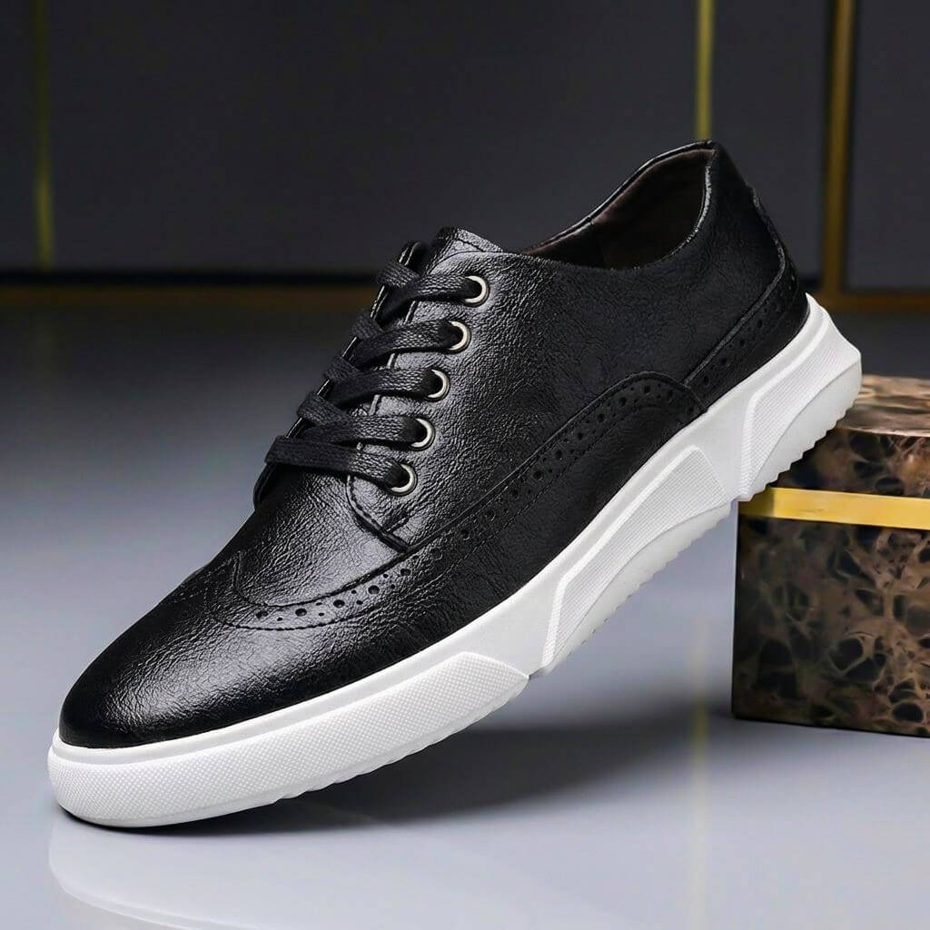 Bradley Prestige Leather Sneakers - By Qivii