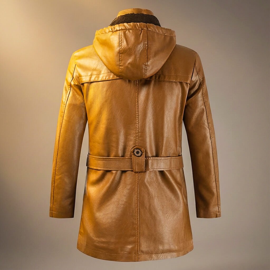 Marvin Legacy Hooded Leather Jacket - By Qivii