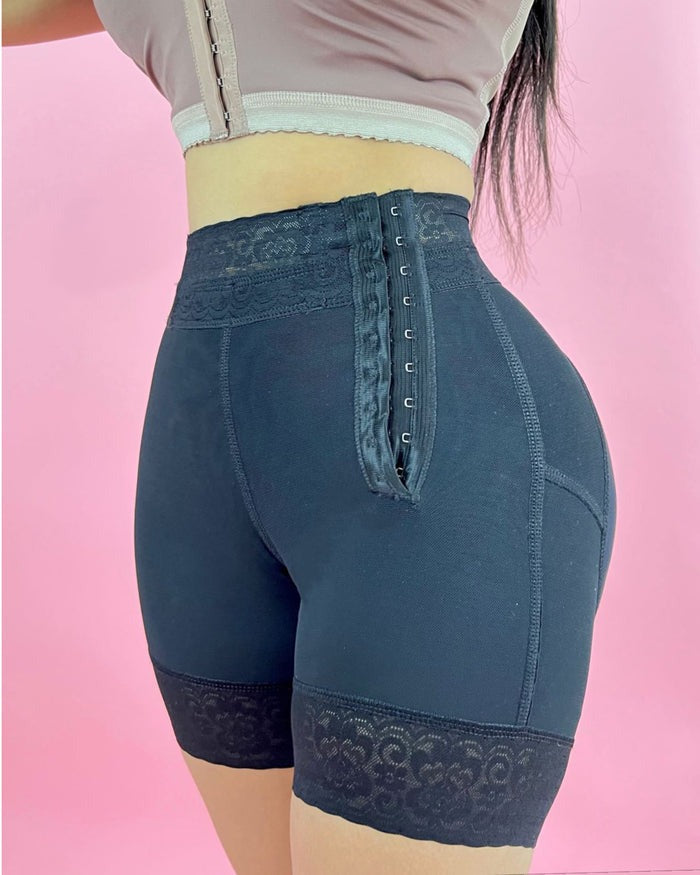 Shapshe® Tummy Control Side Hook and Eye Shaper Shorts - By Qivii