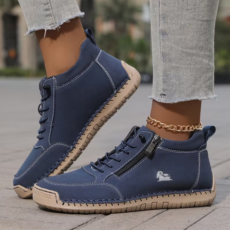 Mila – Komfortable orthopädische Sneakers + Reißverschluss - By Qivii