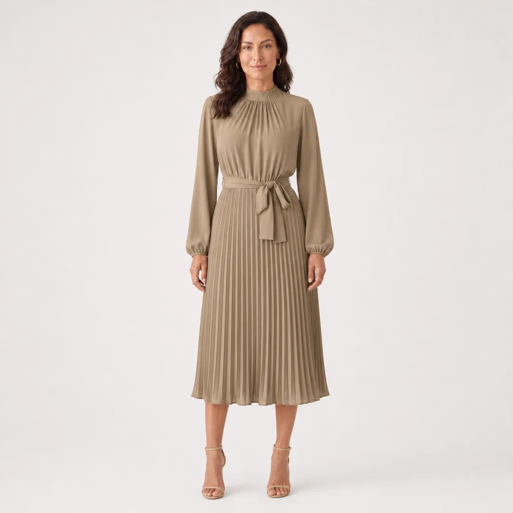 Beatrix | Womens Fall Long Sleeve Wedding Guest Maxi Dress