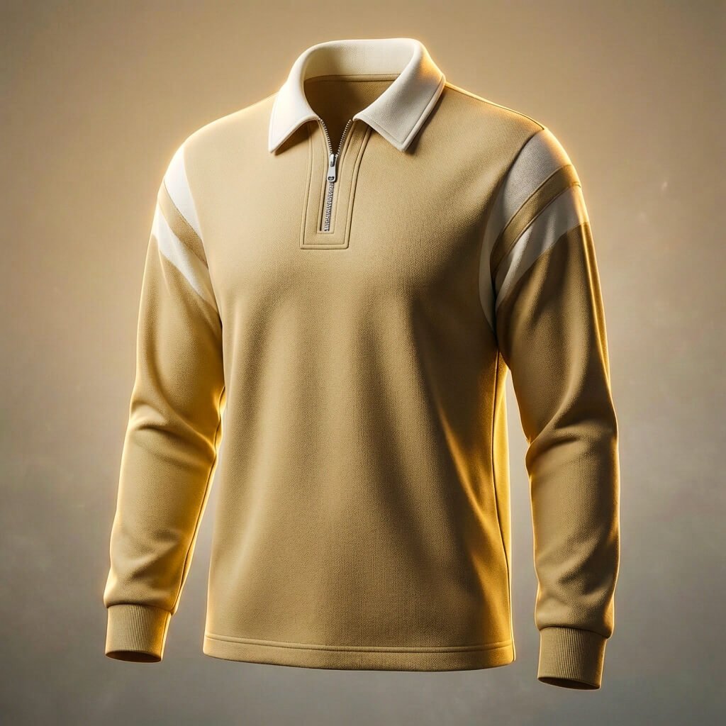 Brett Prestige Long Sleeve Polo - By Qivii