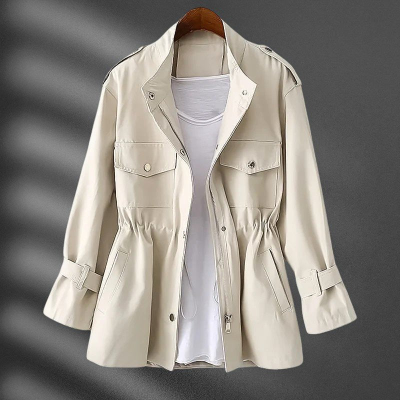 Hannah Waist Slimming Windbreaker - By Qivii