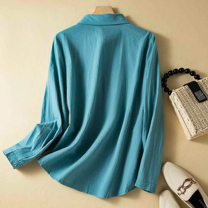 Milena Cotton-Linen Shirt - By Qivii