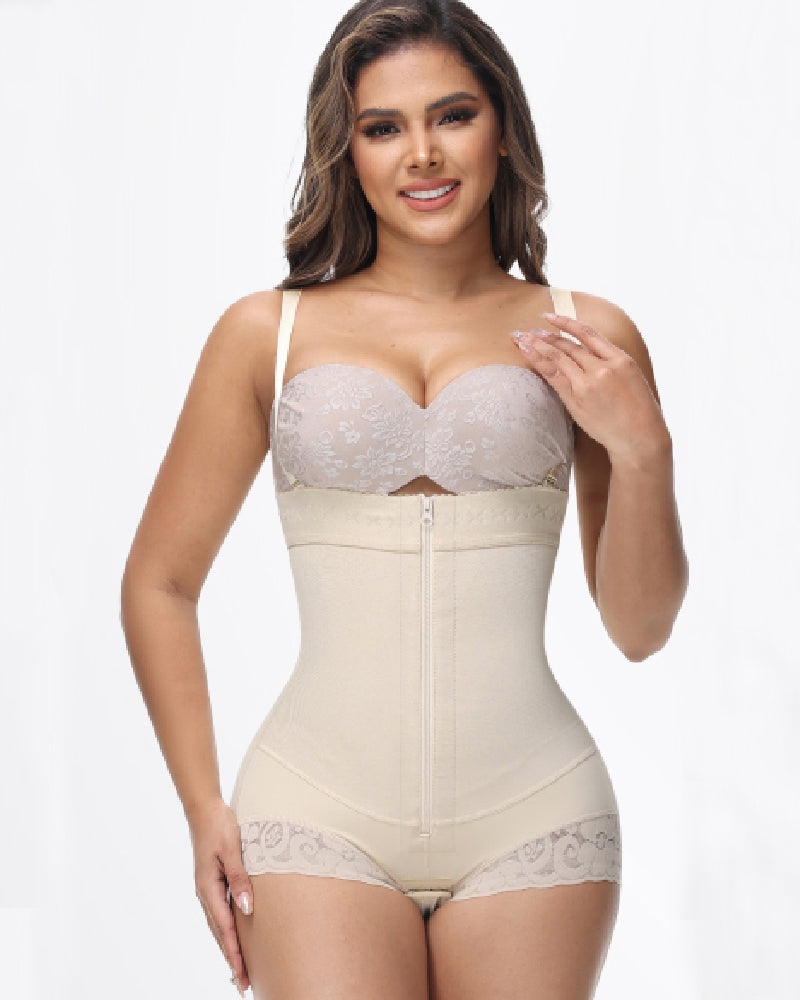 Shapshe® Fajas Colombianas Tummy Control Zipper Open Bust Compression Garment Shapewear - By Qivii