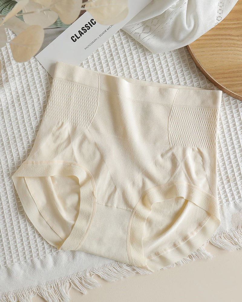 Seamless Tummy Control Antibacterial Crotch Briefs High Waist Butt Lift Panties - By Qivii