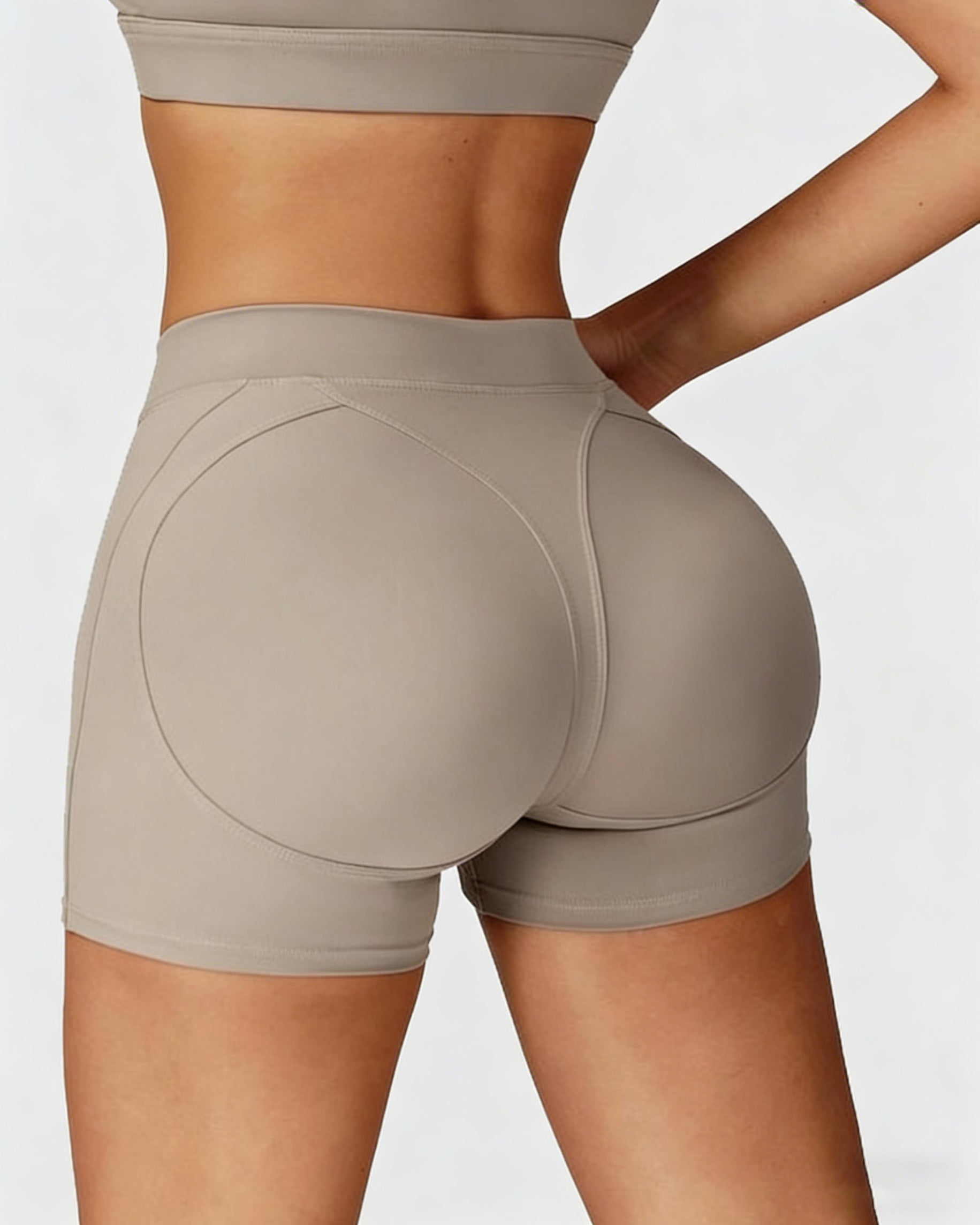 Core High-Waist Casual Style Hot Shorts Belly Wrap Tight Slim Outdoor Running Fitness Yoga Shorts - By Qivii