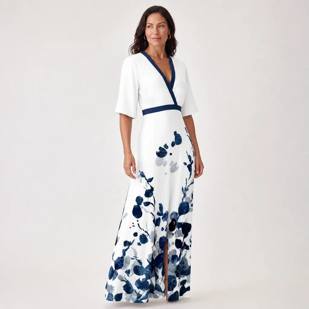 Bianca Floral Wrap Maxi Dress