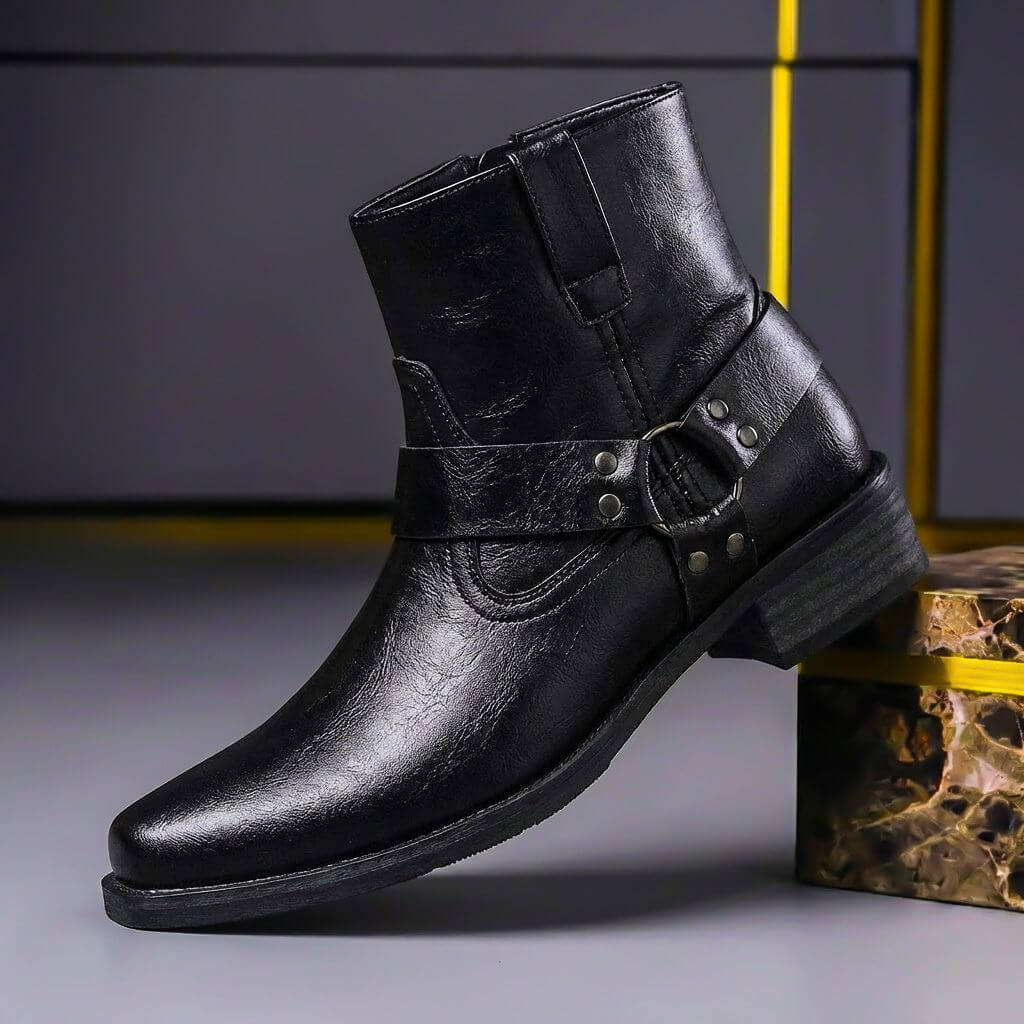 Philip Genuine Leather Boots - By Qivii