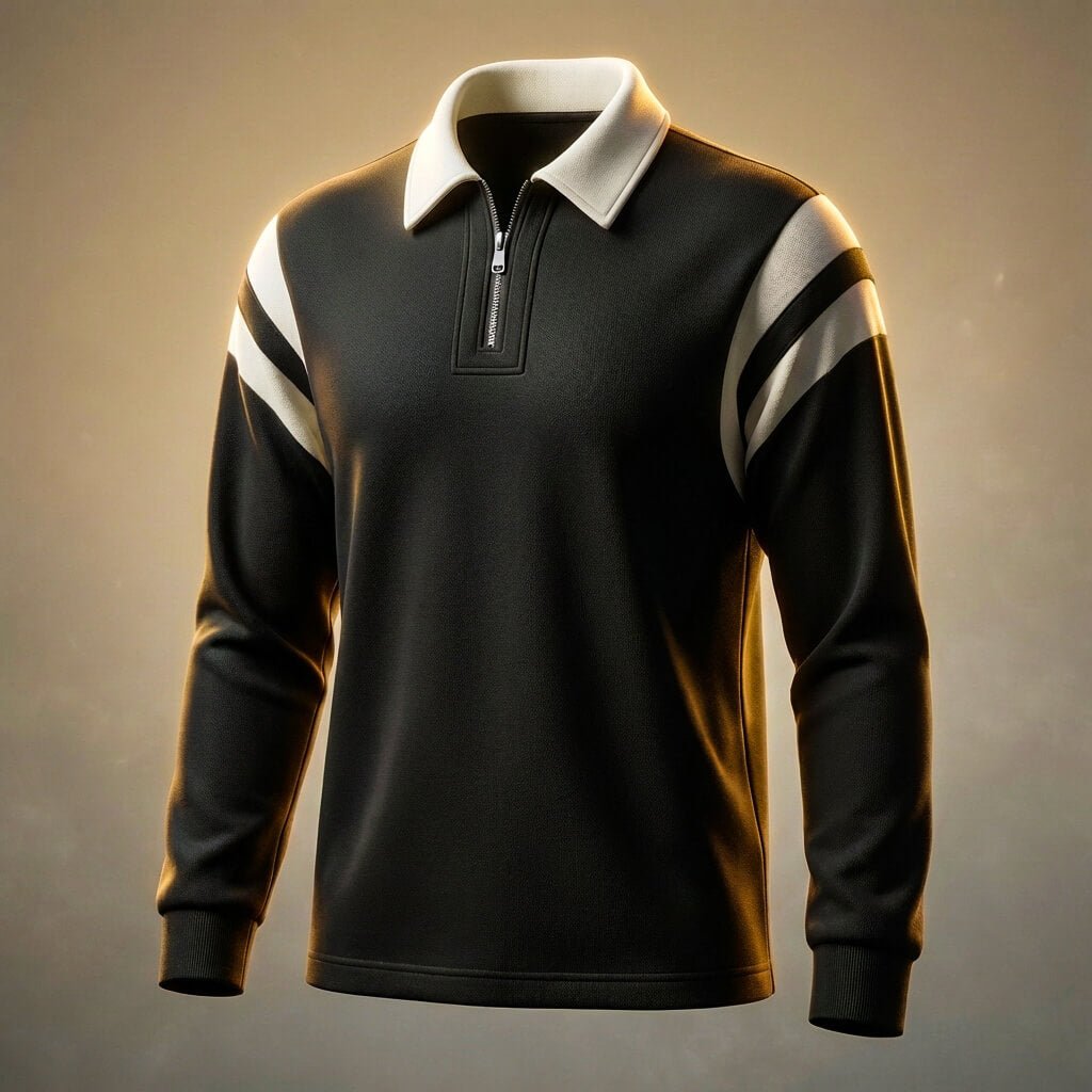 Brett Prestige Long Sleeve Polo - By Qivii