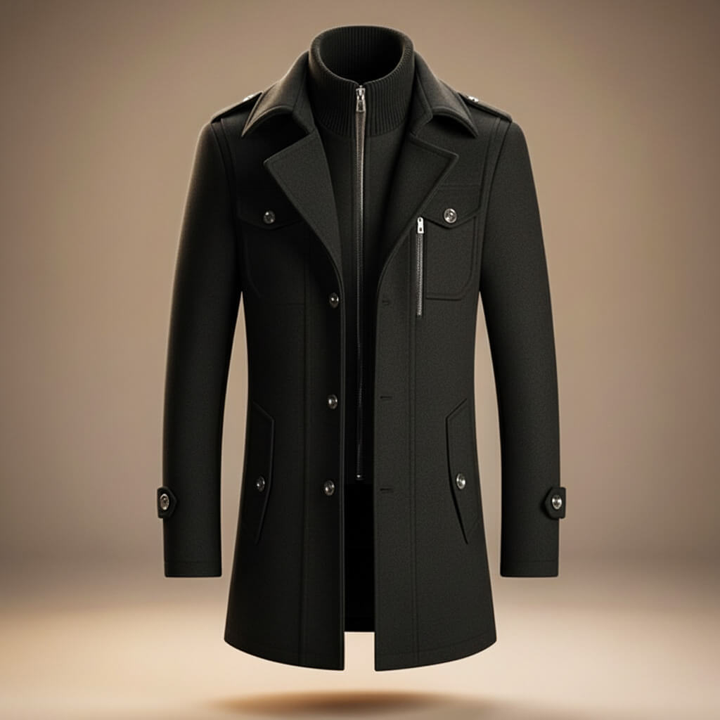 Marco Legacy Virgin Wool Coat - By Qivii