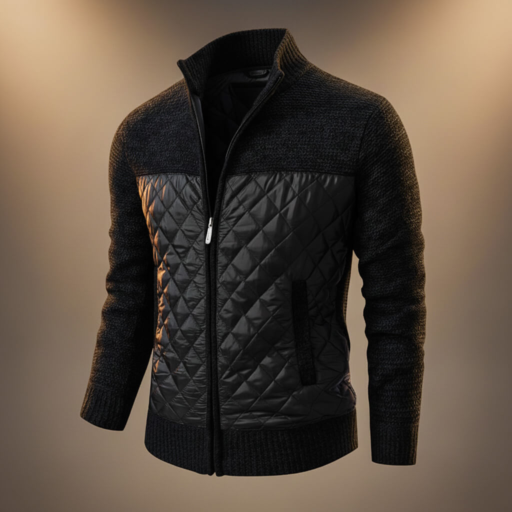 Anderson Quilted Chenille Jacket - By Qivii