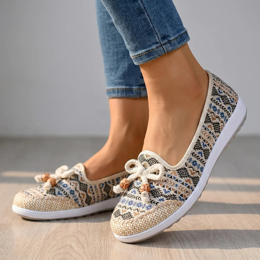 Enya Embroidered Flats