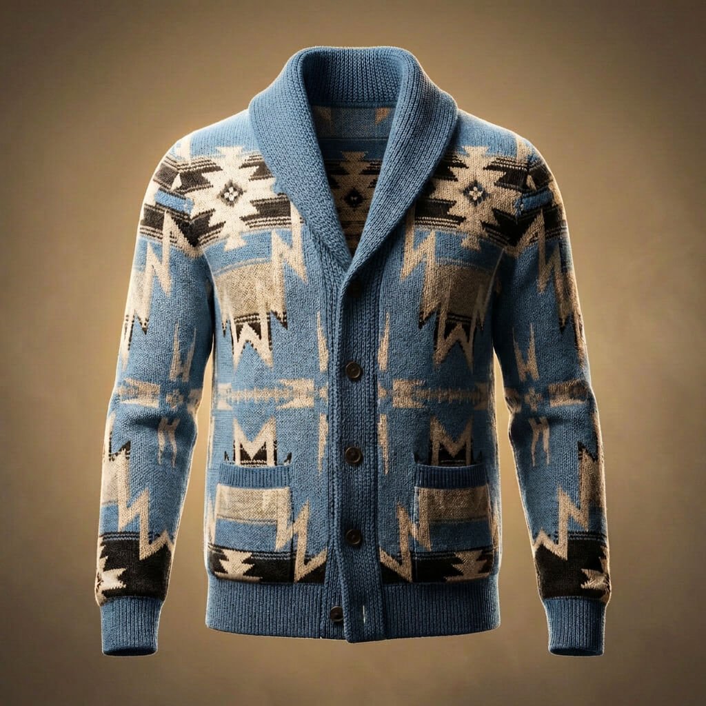 Rhodes Knit Wool Cardigan - By Qivii