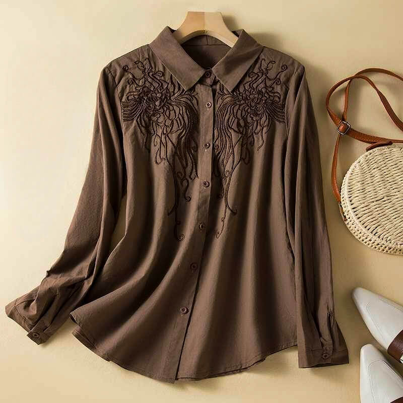 Milena Cotton-Linen Shirt - By Qivii