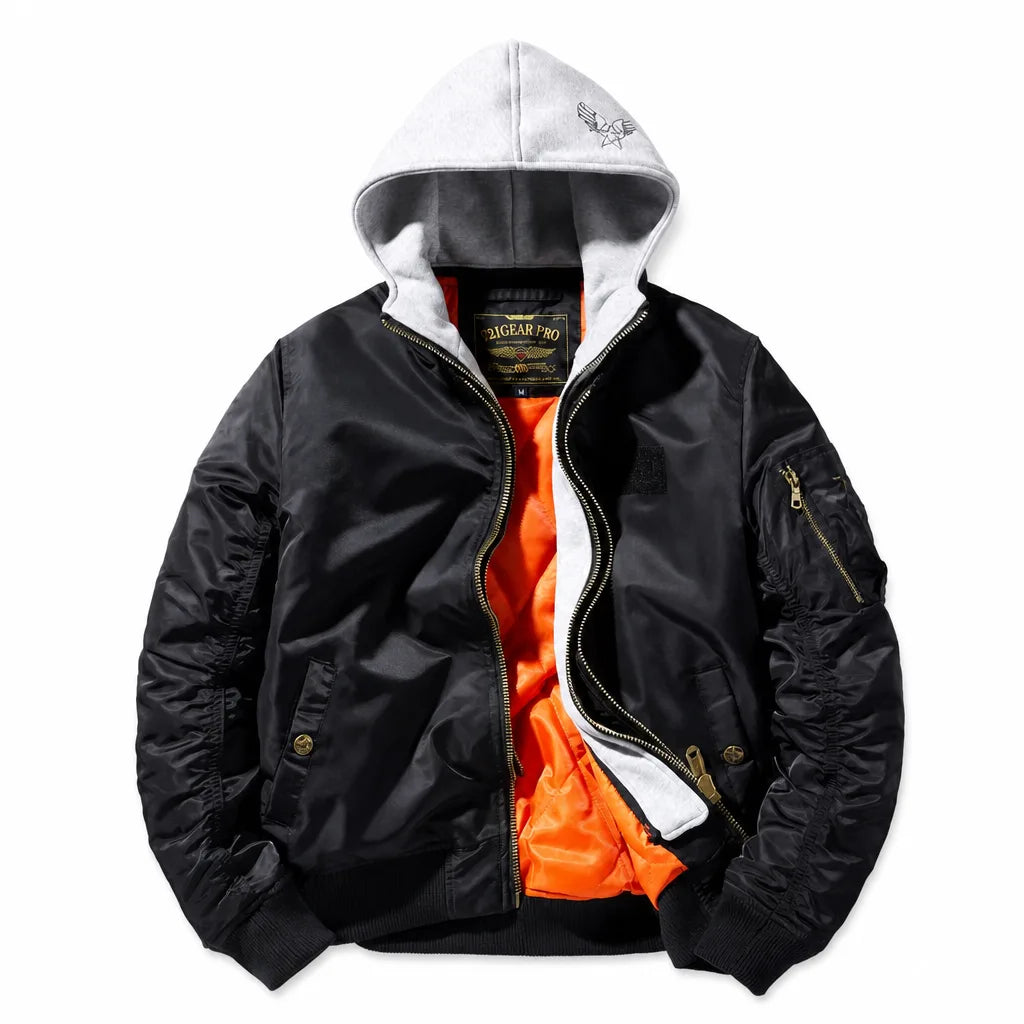 Bronco | Men's MA-1 Hooded Bomber Jacket