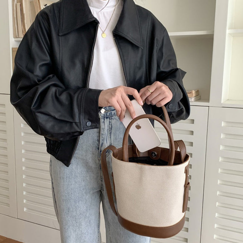 Serah | Crossbody Bucket Bag - By Qivii
