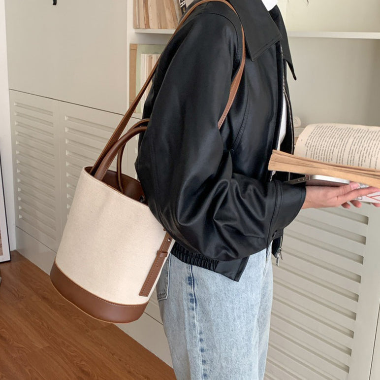 Serah | Crossbody Bucket Bag - By Qivii