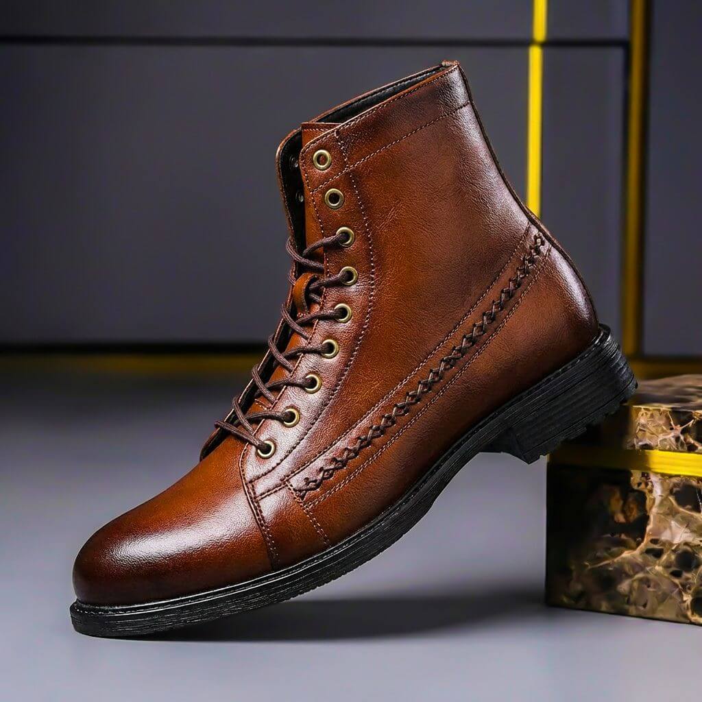 Thomas Genuine Leather Boots - By Qivii