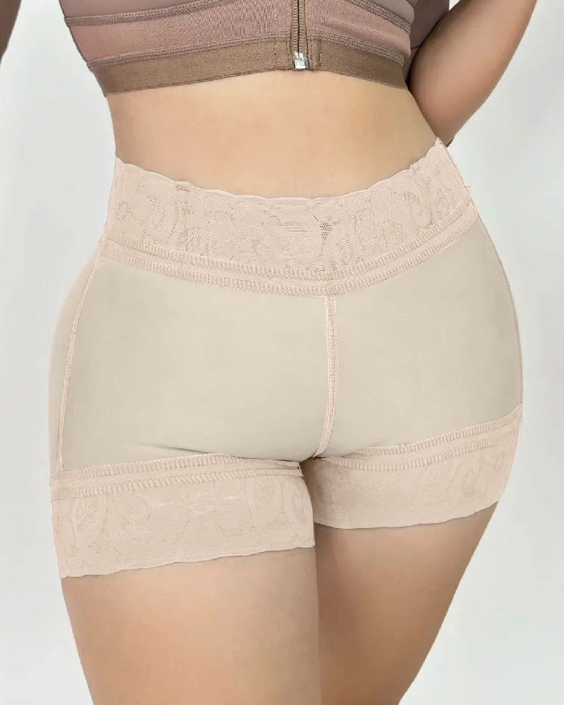 Shapshe® Women's Seamless Lace Butt Lift Tummy Control Shaper Shorts Underwear - By Qivii