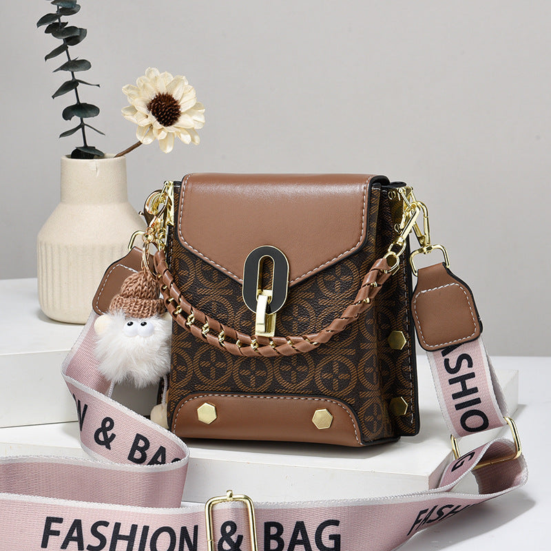Women's Plaid Phone Crossbody Bag - Mini Shoulder Bag with Detachable Strap (Fits iPhone Plus)