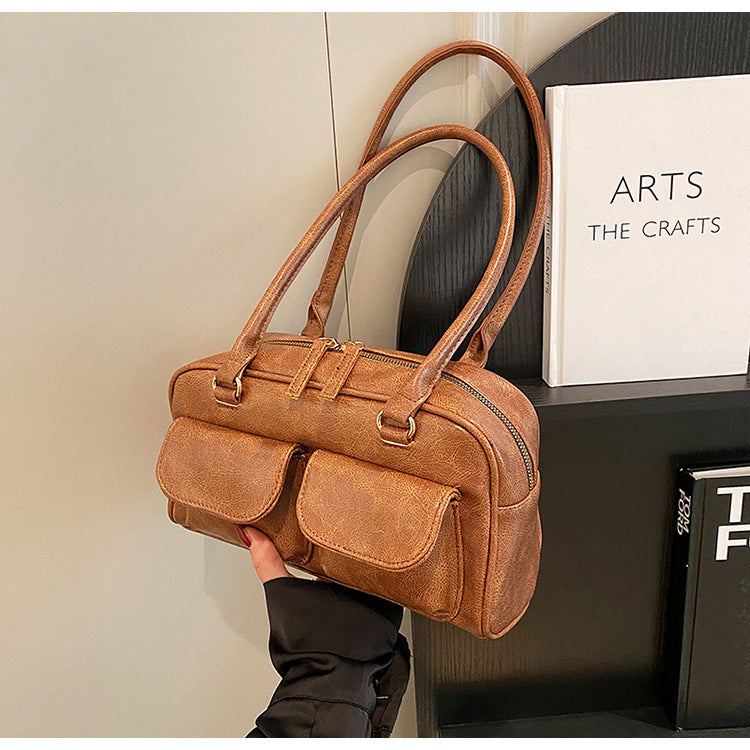 Women‘s Grand Journey Carryall - Spacious Retro Tote with Dual Pockets & Convertible Wear