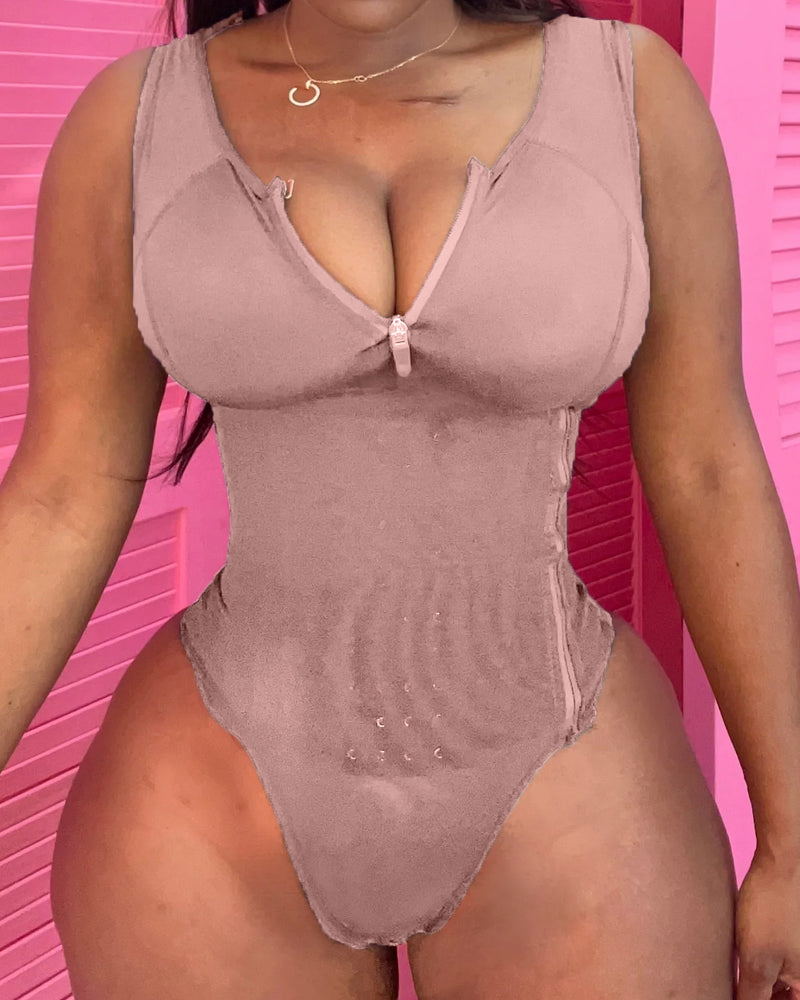 Shapshe® Waist Cinching Tummy Control Jumpsuit Waist Trainer Shapewear - By Qivii