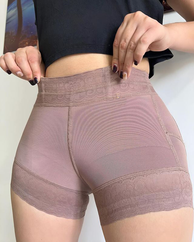 Shapshe® Classic Lace Butt LIft Short Fajas Body Shaper - By Qivii